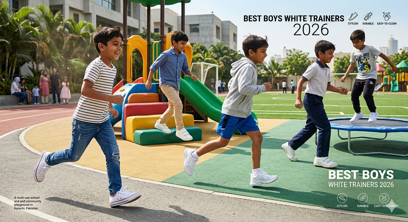 Boys White Trainers