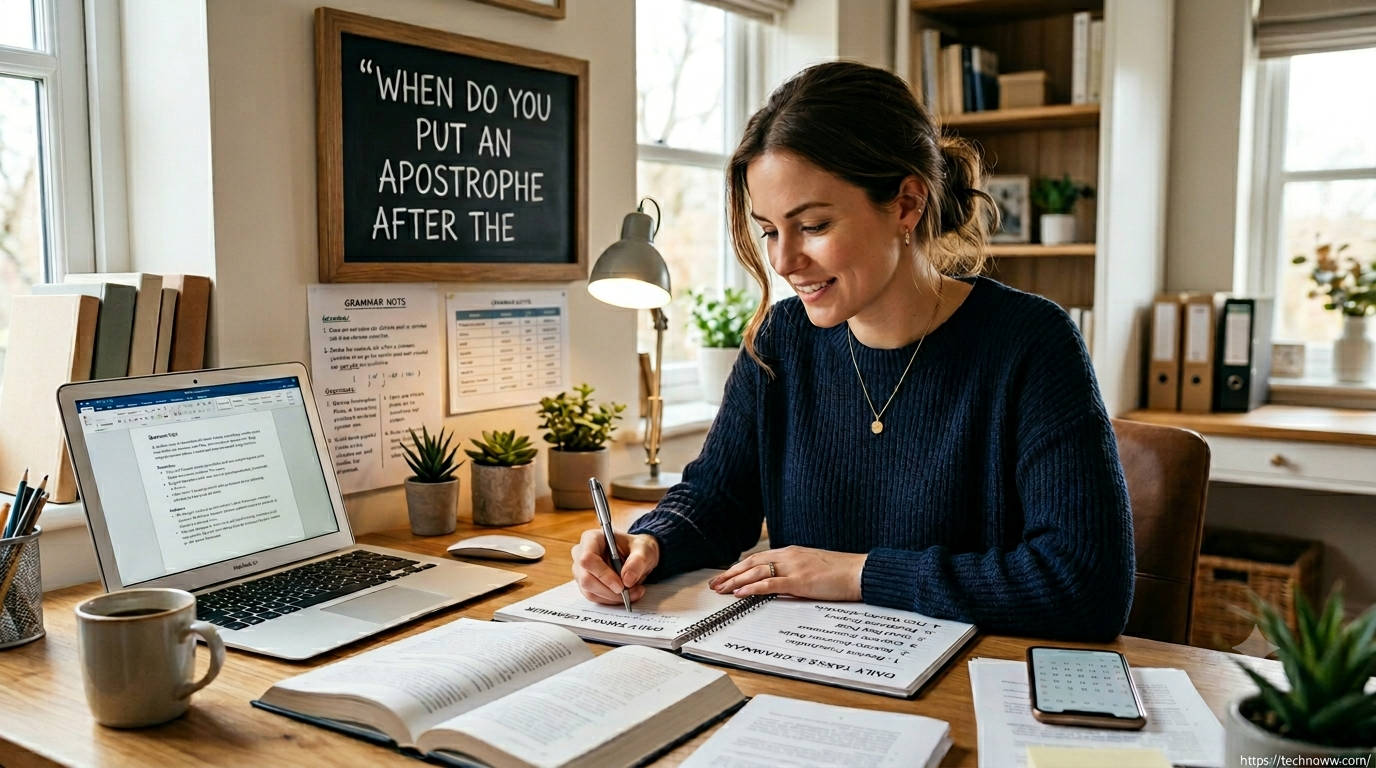 when do you put an apostrophe after the s